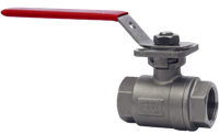 Series WE01 2-Piece NPT Stainless Steel Ball Valve